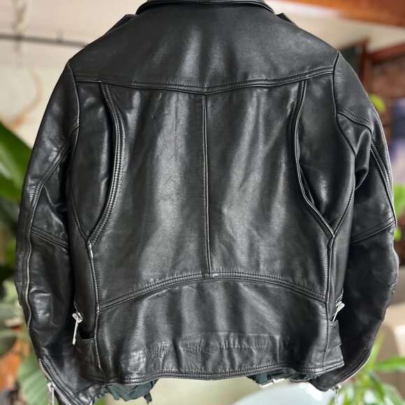 Vintage Genuine Leather Moto Jacket - Picture 7 of 7